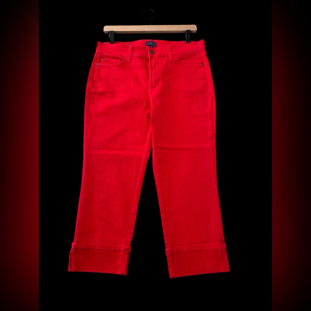 NYDJ Bright Red Capri Jeans